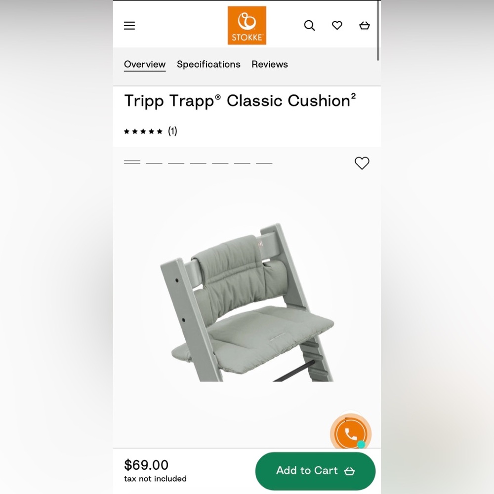 EUC STOKKE TRIPP TRAPP CUSHION